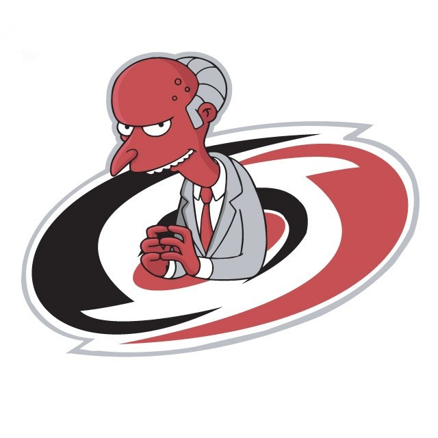 Carolina Hurricanes Simpsons iron on transfers